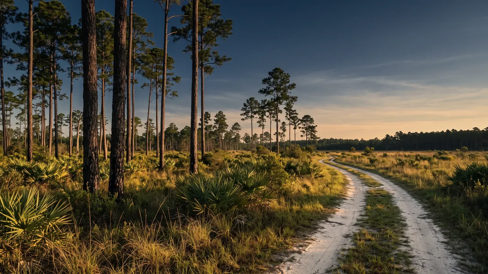 Landscape typical of Hancock County, Mississippi