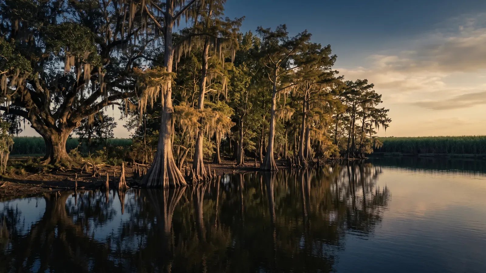 Landscape typical of St. Martin Parish, Louisiana